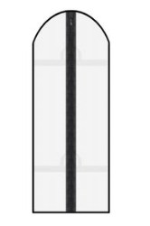 Andoora Transparent Hanging Hook Zipper Closure Garment -black