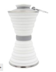500ml Collapsible Water Bottle WB03 - White/E-J5/X2