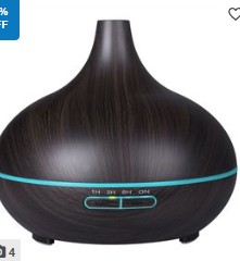 Aroma Diffuser 7 LED COLOR OPTIONS DARK WOOD/NEW RACK/X2