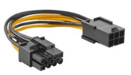 GPU 6 PIN TO 8 PIN PCIE POWER CABLE/LONG RACK/X2