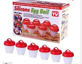 Pack of 6 Silicone Egg Boiler/F-H4/X2