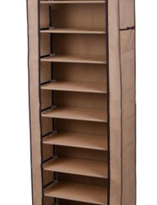 9 Tier Shoe Racks - Brown